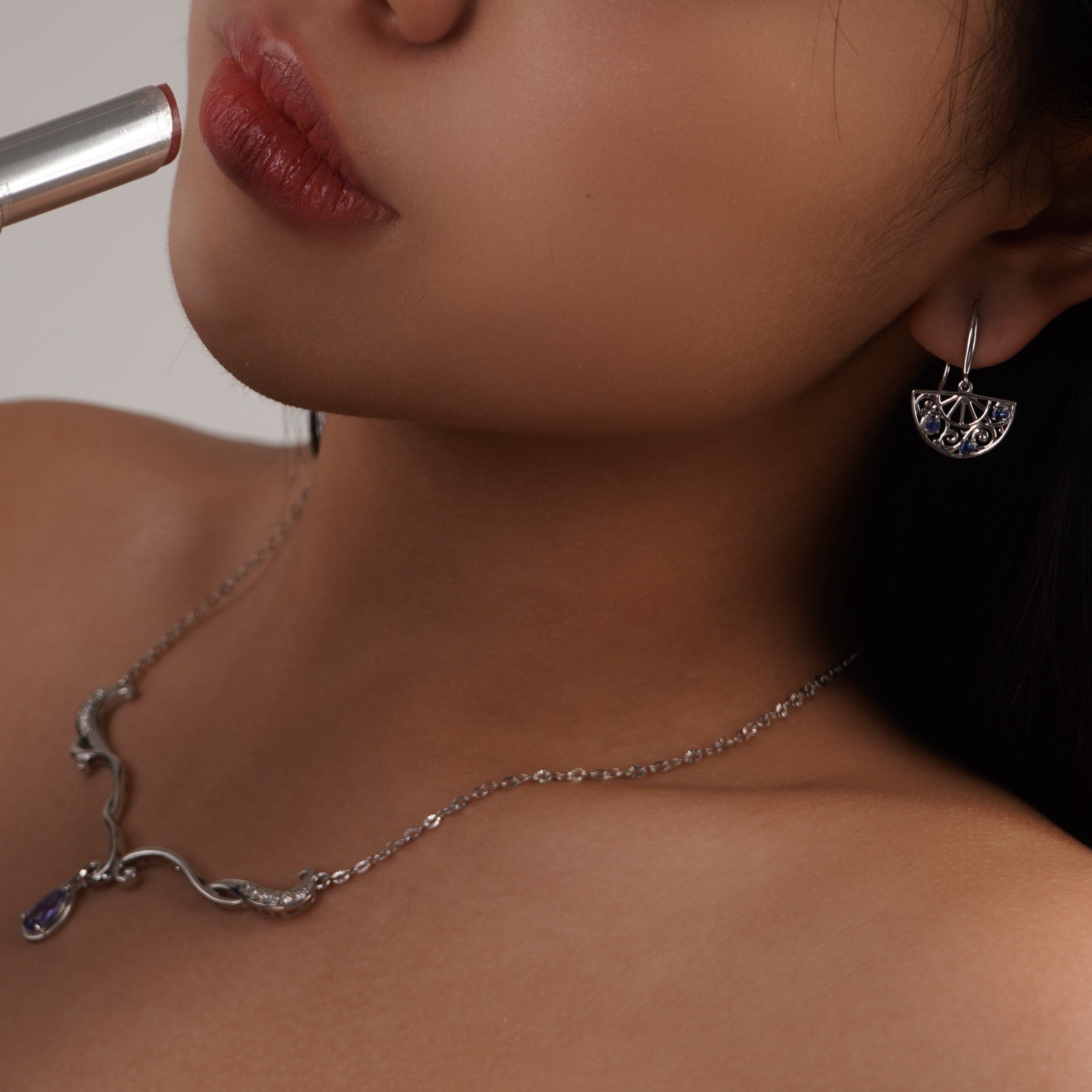 MIST - Handfan Earrings