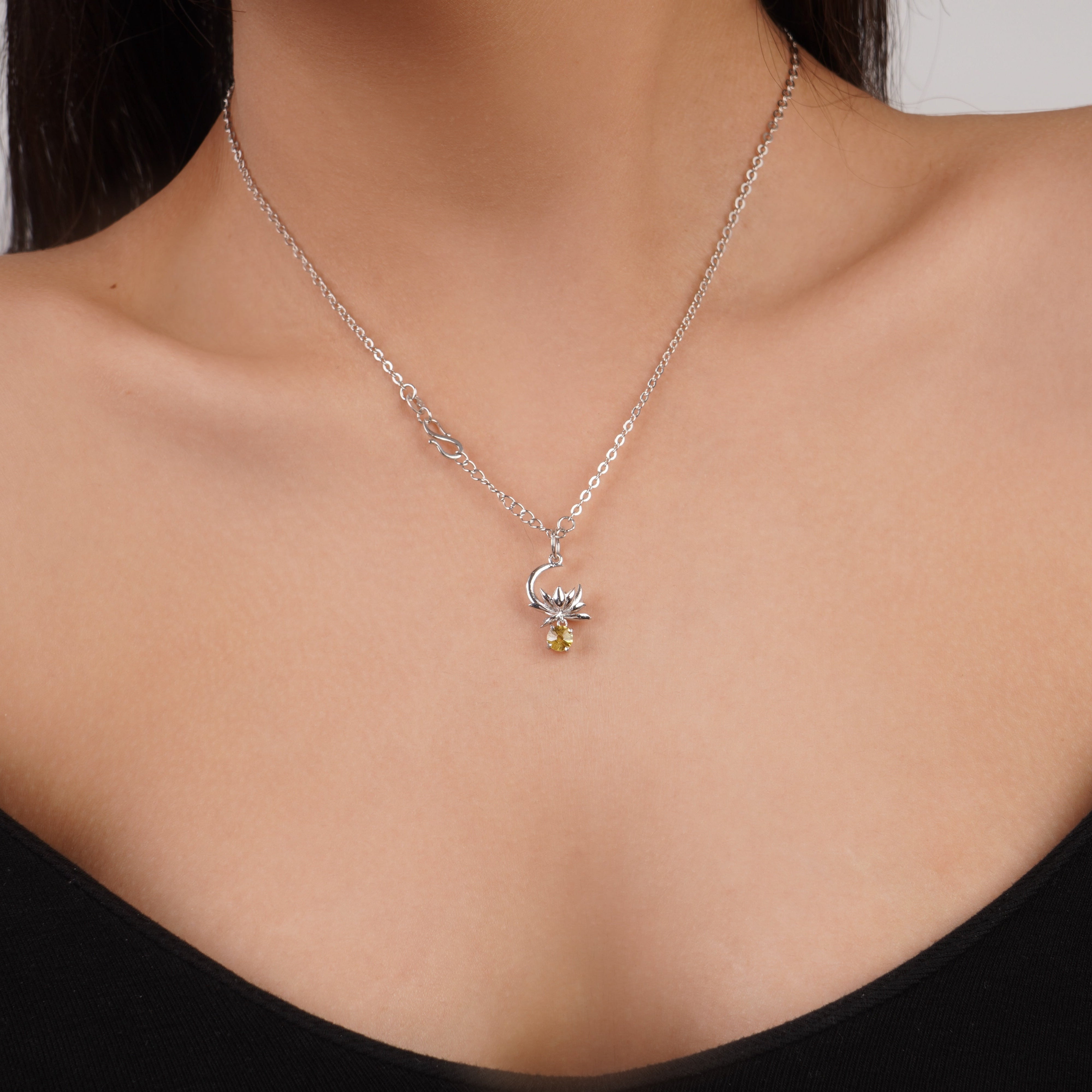 MIST - Moonlit Lotus Pendant (Golden Version)