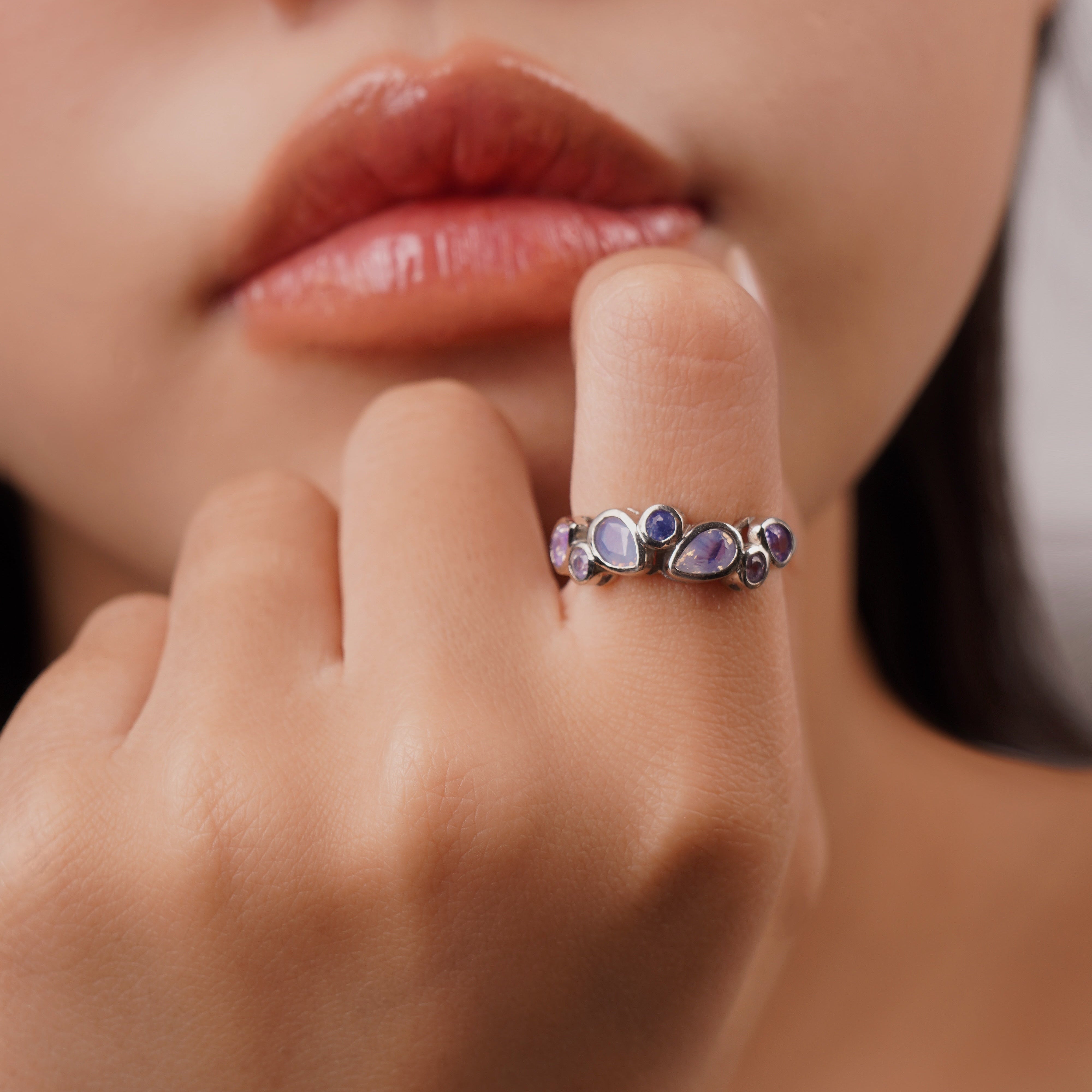 Shape of Water Ring - Purple Version