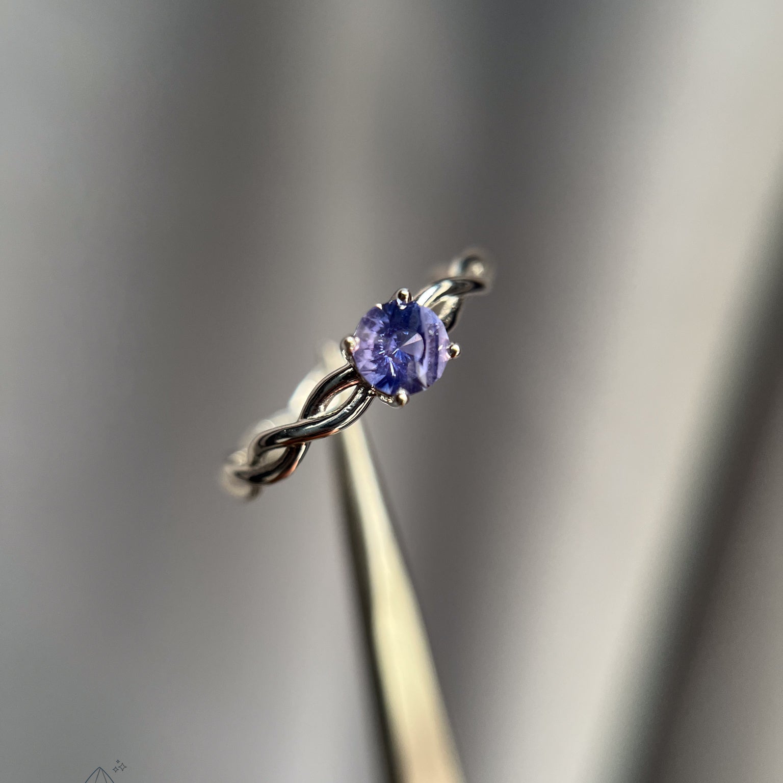 Minimalist Ring with Sapphire