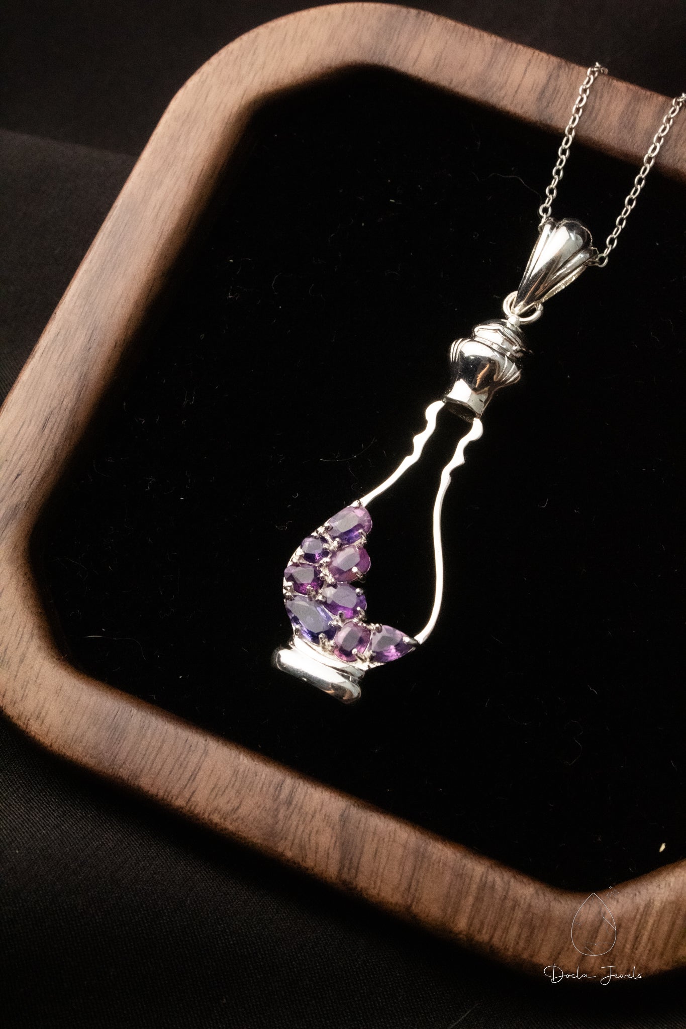 Perfume-shaped pendant