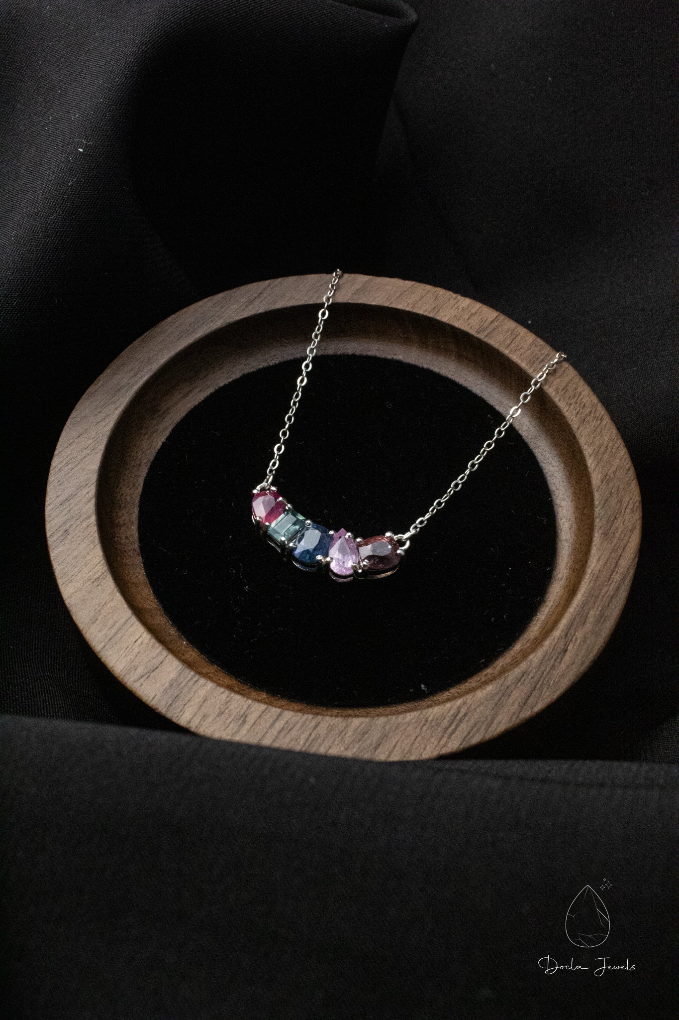 Multi-Stone Necklace Inspired by the Five Elements