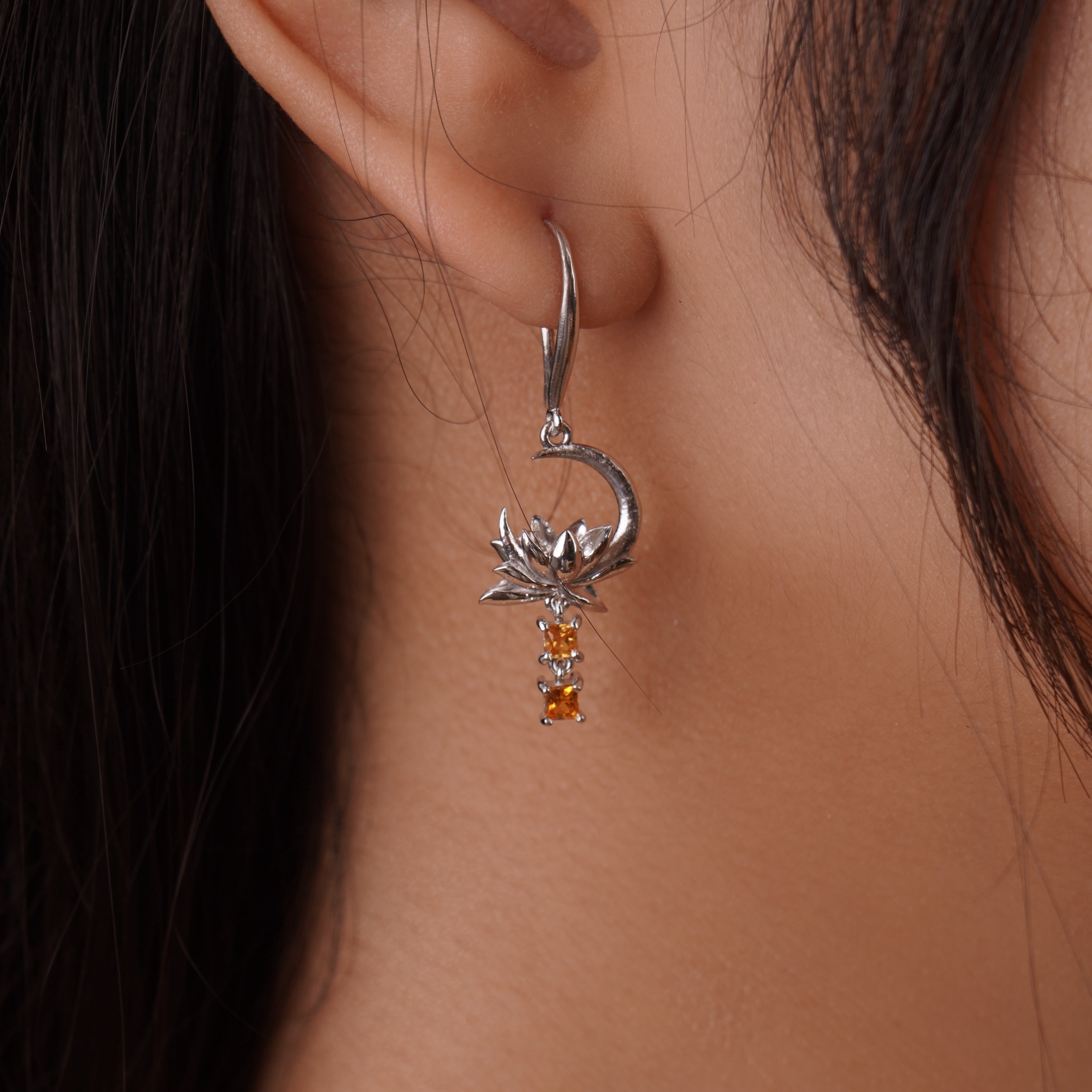 MIST - Moonlit Lotus Earrings