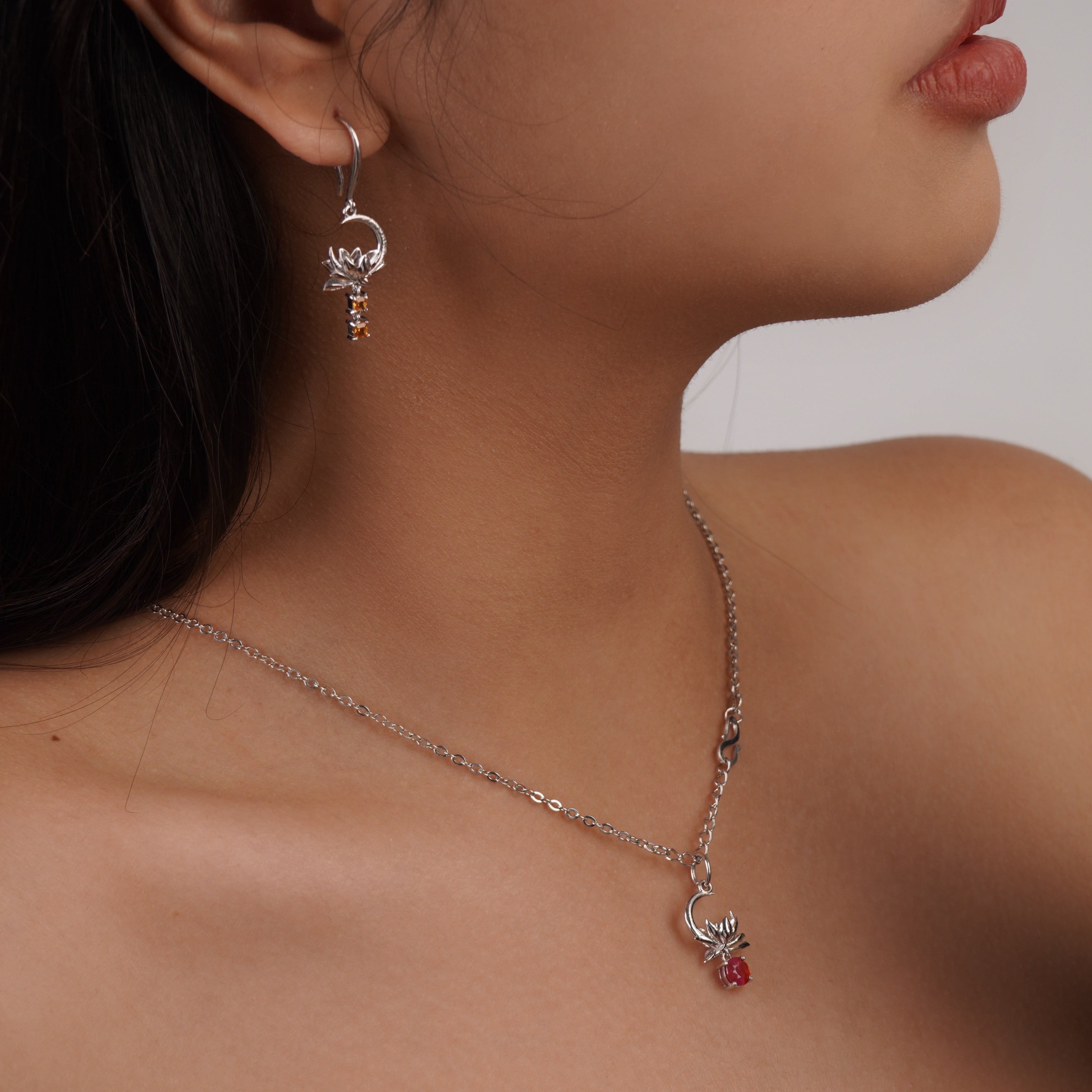 MIST - Moonlit Lotus Earrings