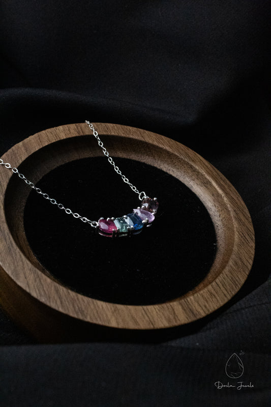 Multi-Stone Necklace Inspired by the Five Elements