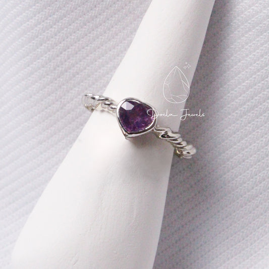 Twisted Heart Ring